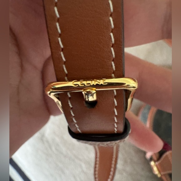 MEDIUM FOLCO BAG IN TRIOMPHE CANVAS AND CALFSKIN - Picture 3 of 8